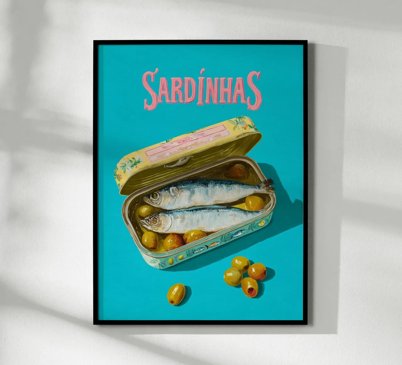 Sardinhas per buongustai poster con telaio in alluminio da Carinaprint