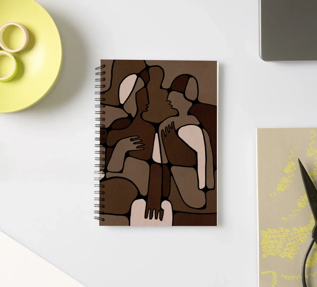 Silent Unity spiral notebook by Shatha Al Dafai