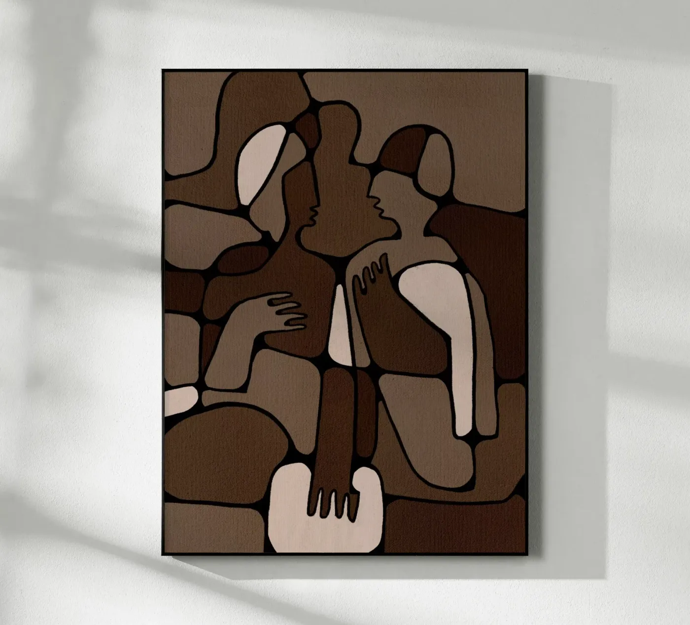 Silent Unity acryl van Shatha Al Dafai