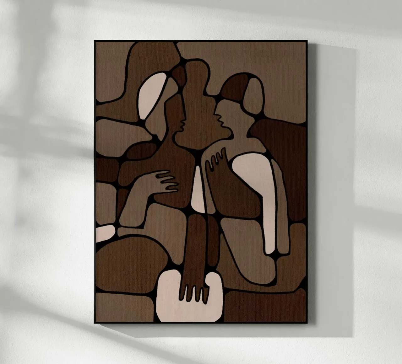 Silent Unity acryl van Shatha Al Dafai