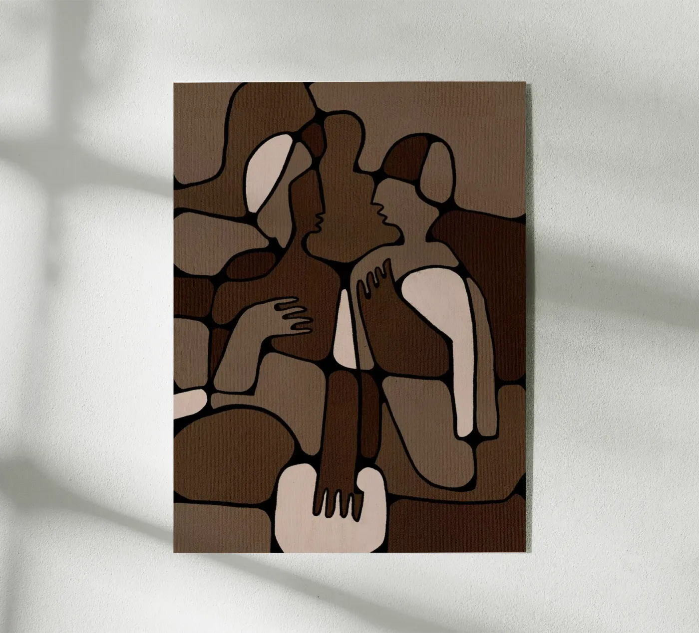 Silent Unity acryl van Shatha Al Dafai