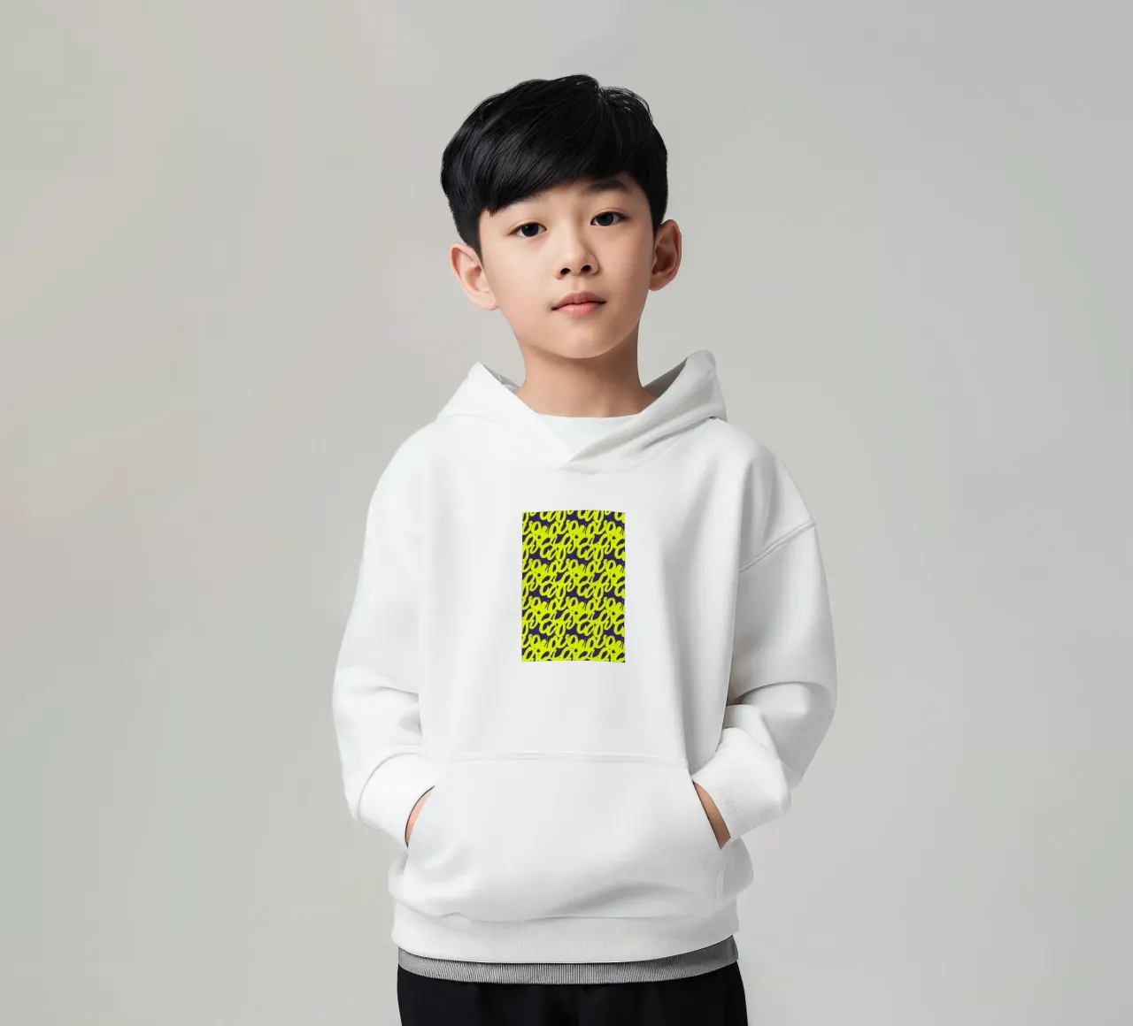 Linear Memory felpa bambino con cappuccio da RS LAB STUDIO