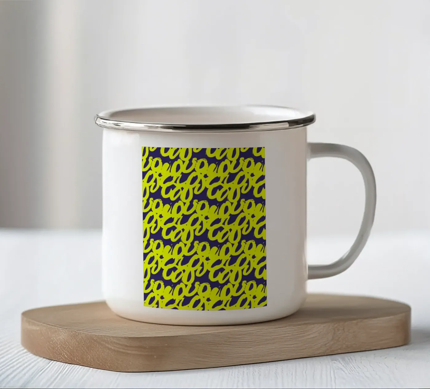 Linear Memory emaille mok van RS LAB STUDIO