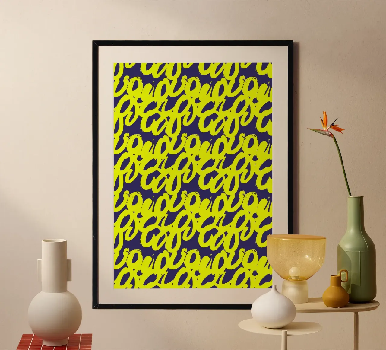 Linear Memory poster avec cadre en plastique de RS LAB STUDIO