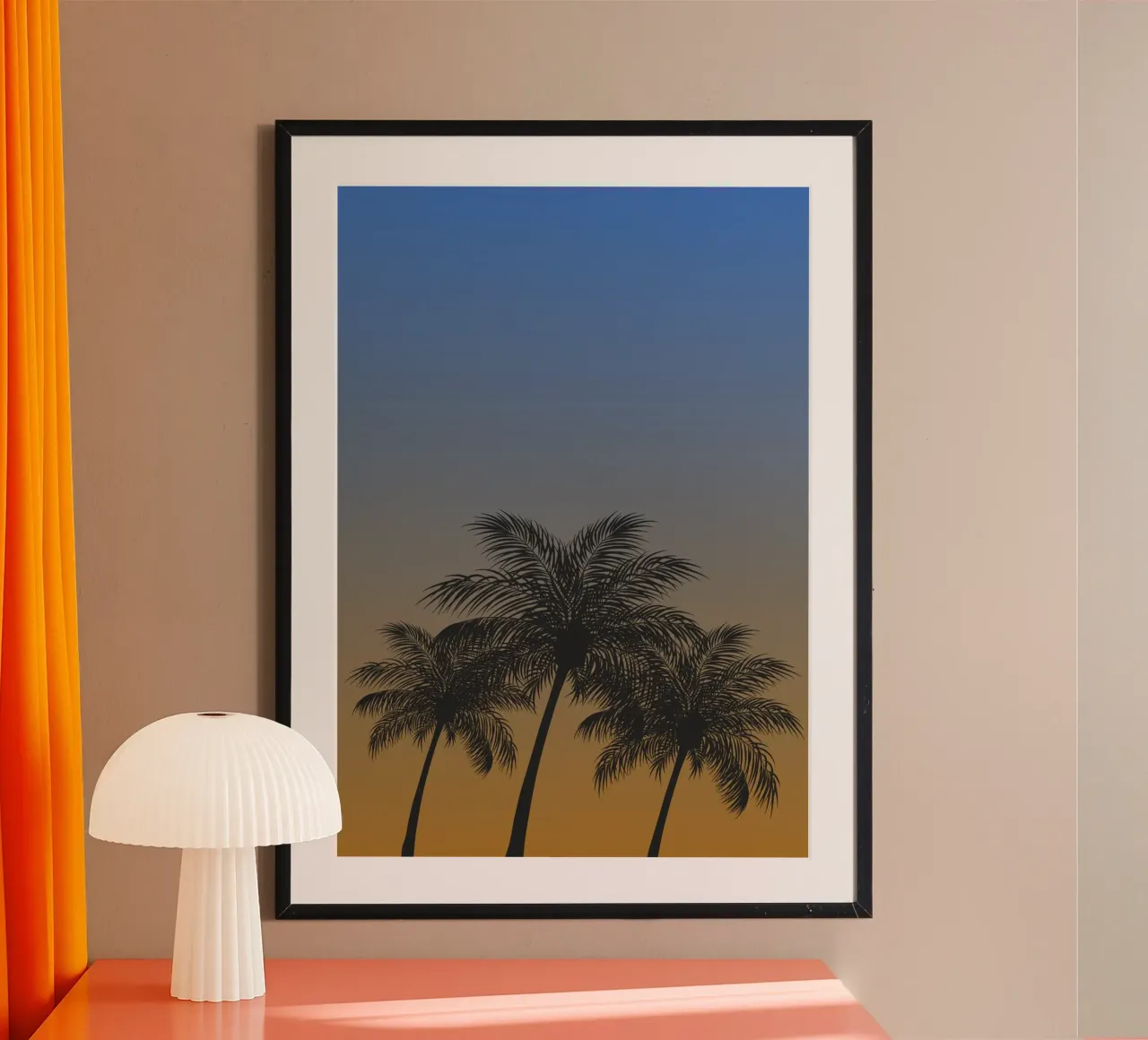 Lueur du soleil poster con telaio in alluminio da RS LAB STUDIO