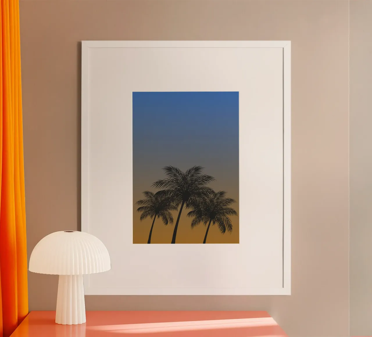 Lueur du soleil poster con telaio in alluminio da RS LAB STUDIO