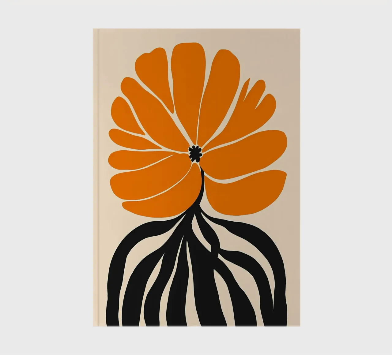 Grande fleur jaune carnet de notes de Jose