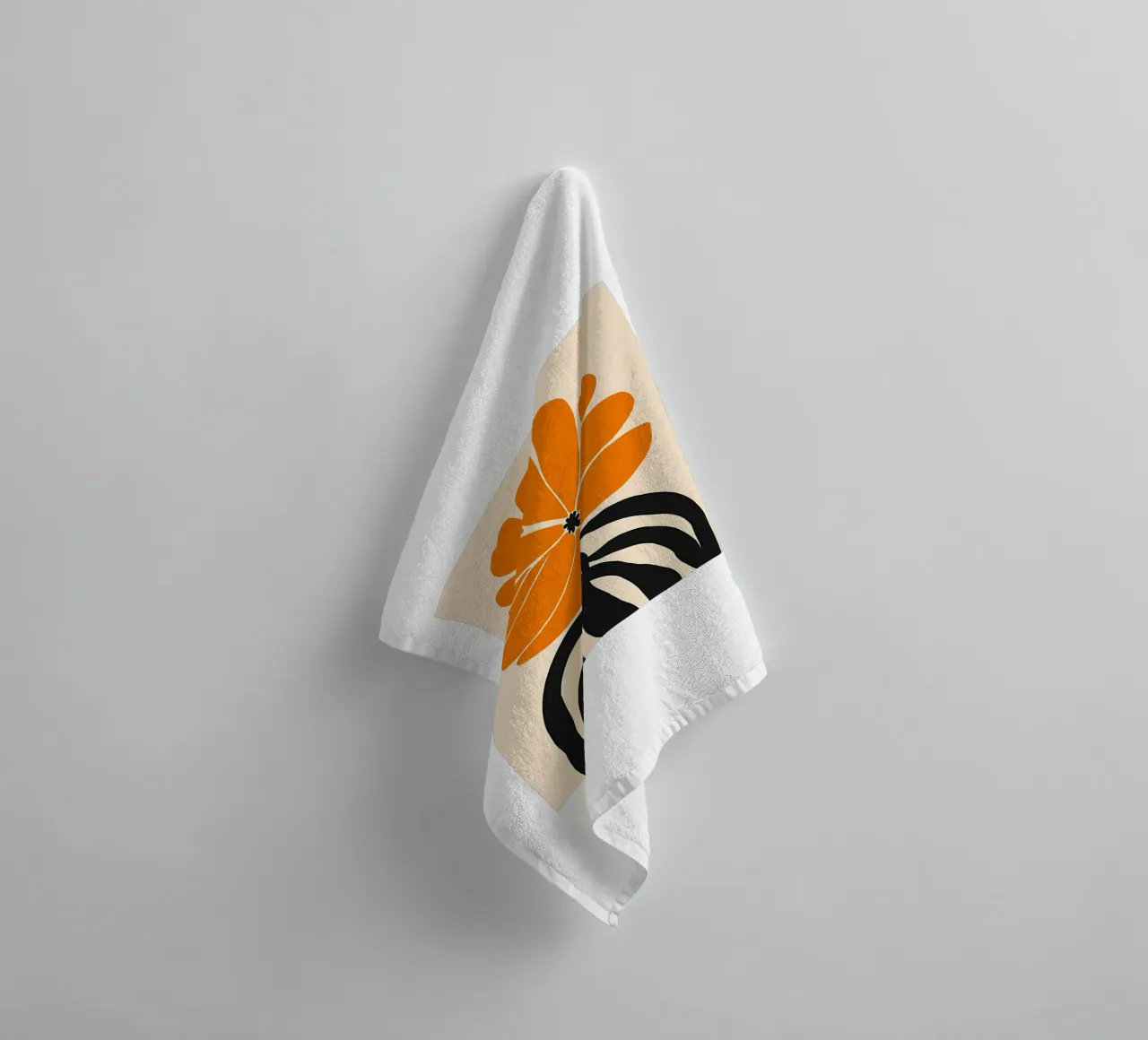 Grande fleur jaune serviette de bain de Jose