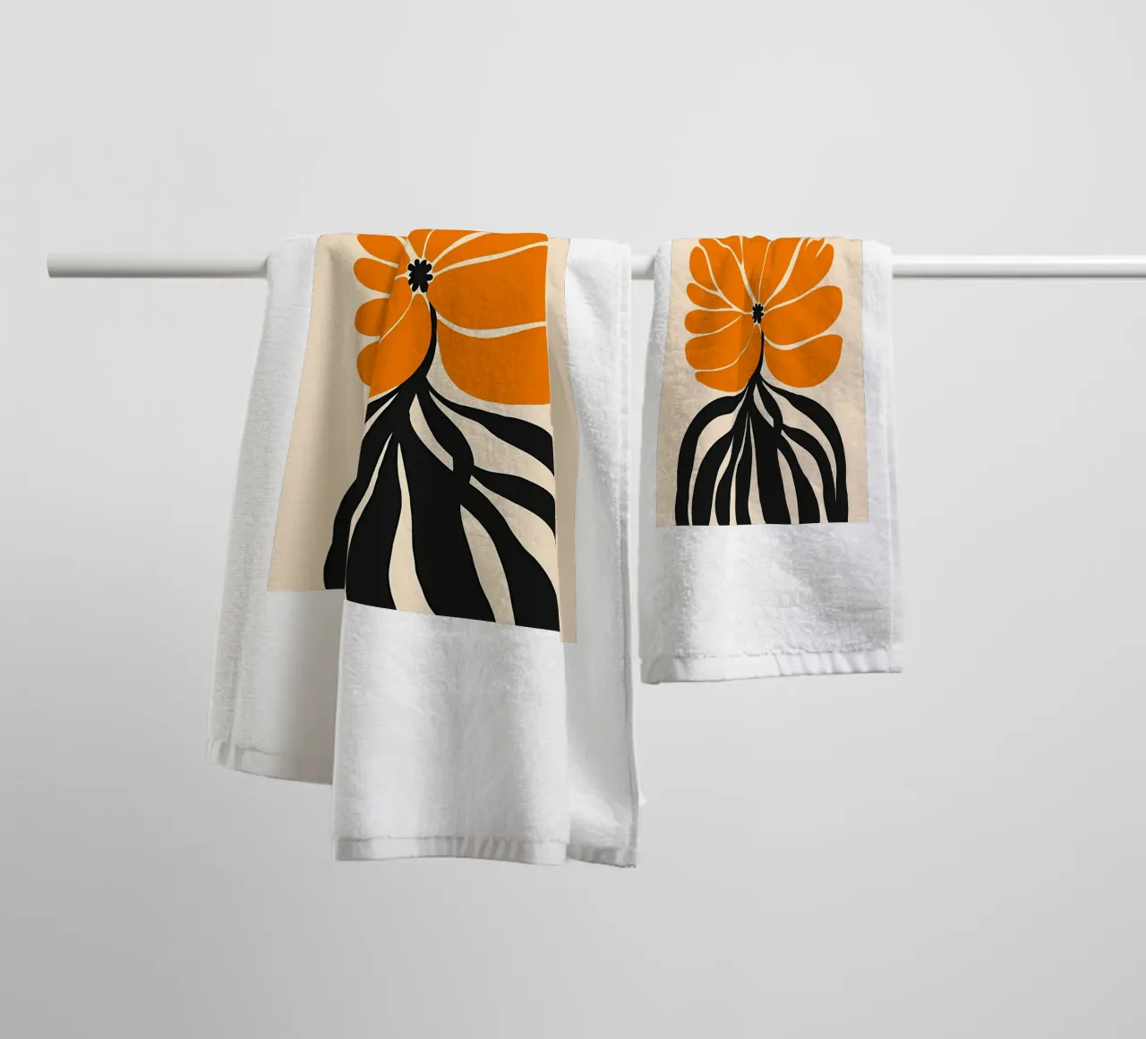 Grande fleur jaune serviette de bain de Jose