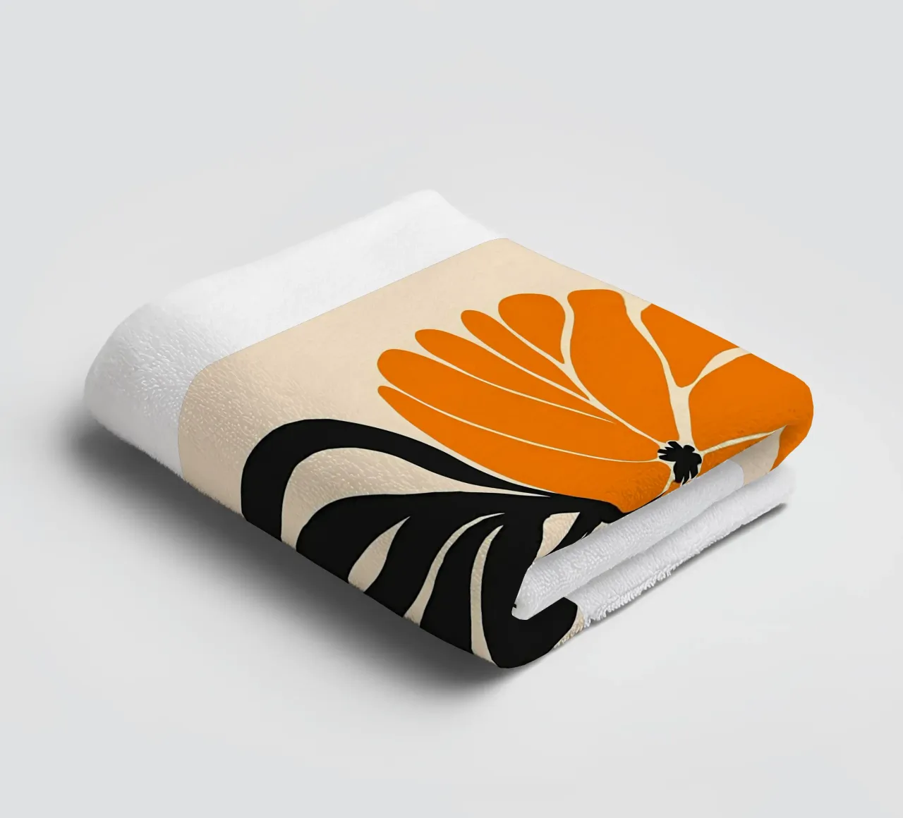 Grande fleur jaune serviette de bain de Jose