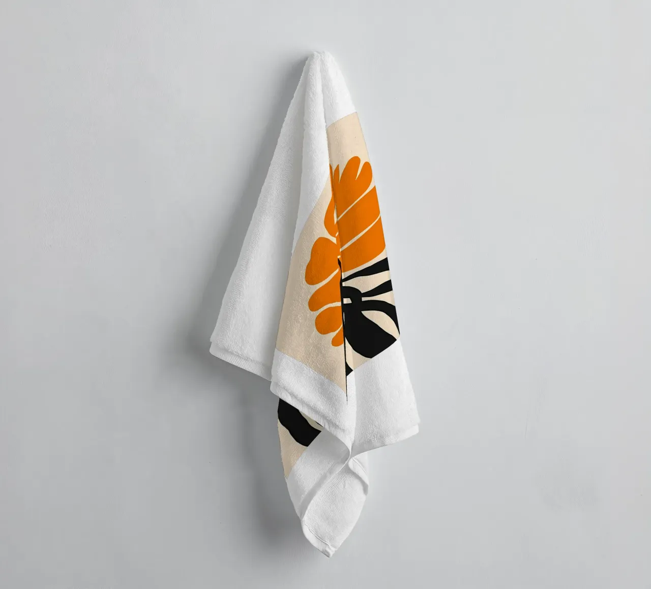 Grande fleur jaune serviette de bain de Jose