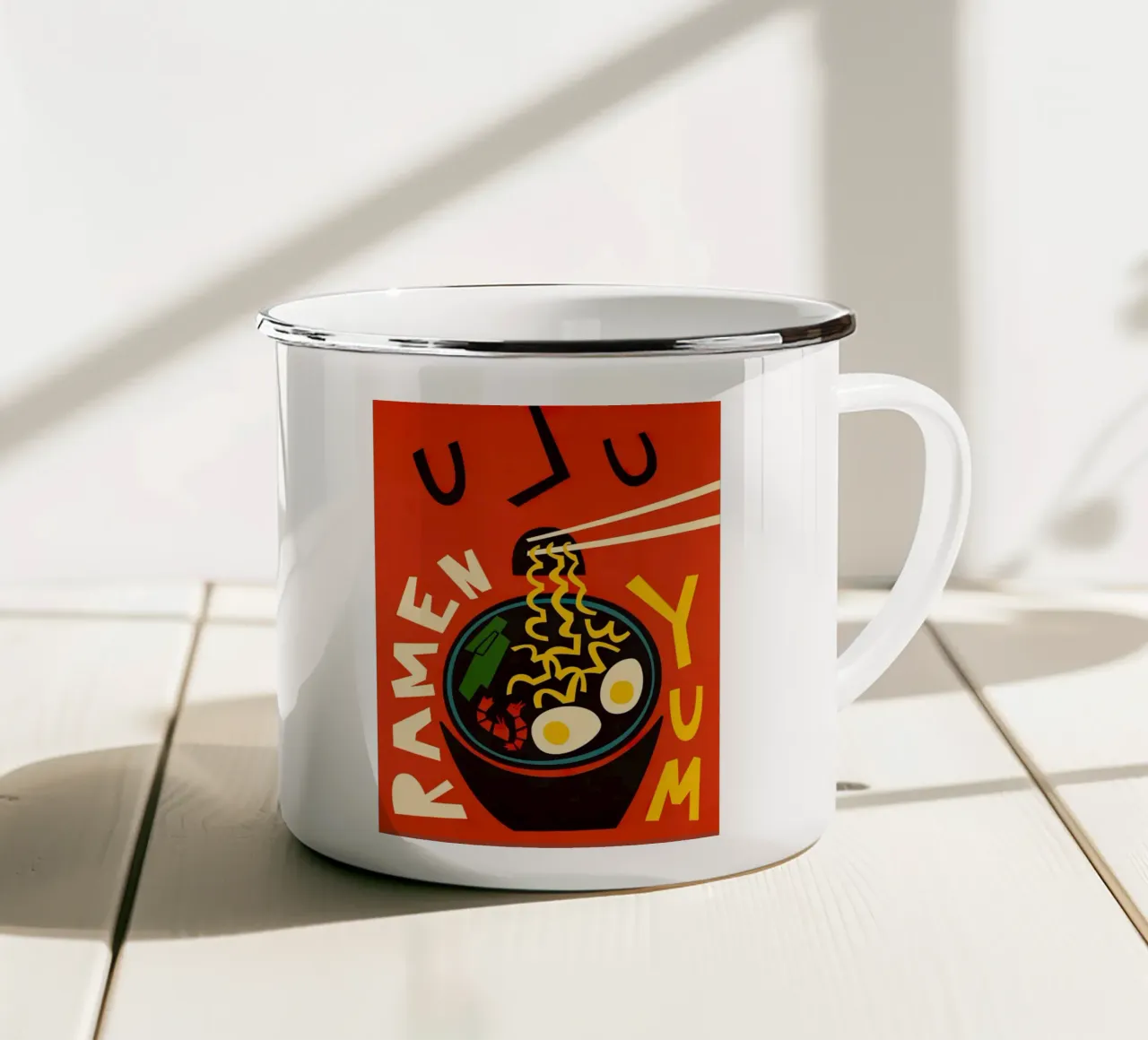 Ramen tazza in smalto da carolcrawofficialdesign