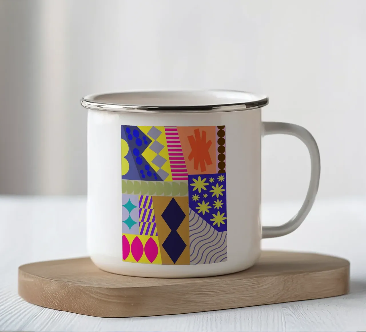 Soft Angles tazza in smalto da RS LAB STUDIO