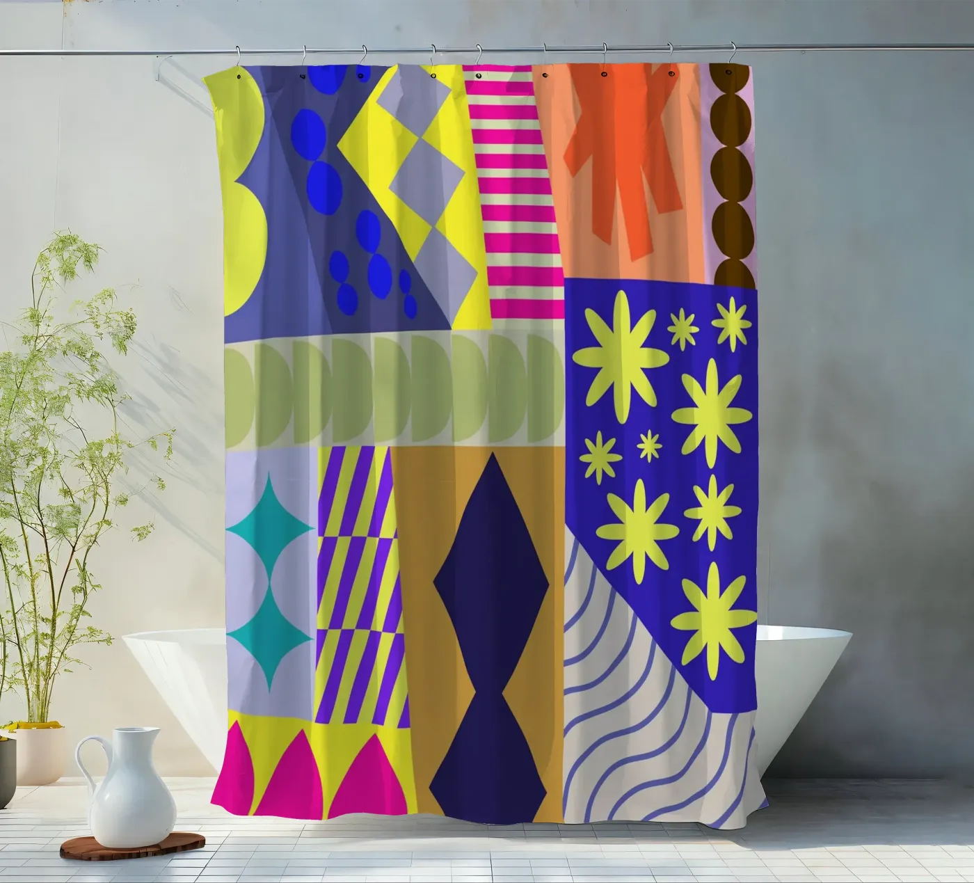 Soft Angles douchegordijn van RS LAB STUDIO