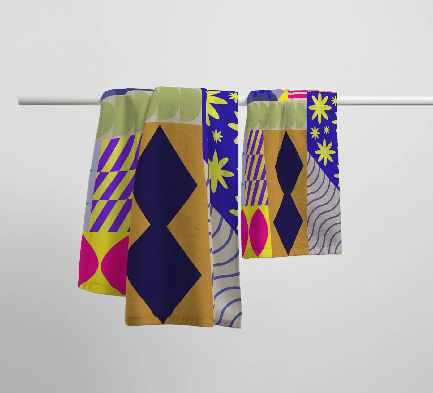 Soft Angles towel by RS LAB STUDIO