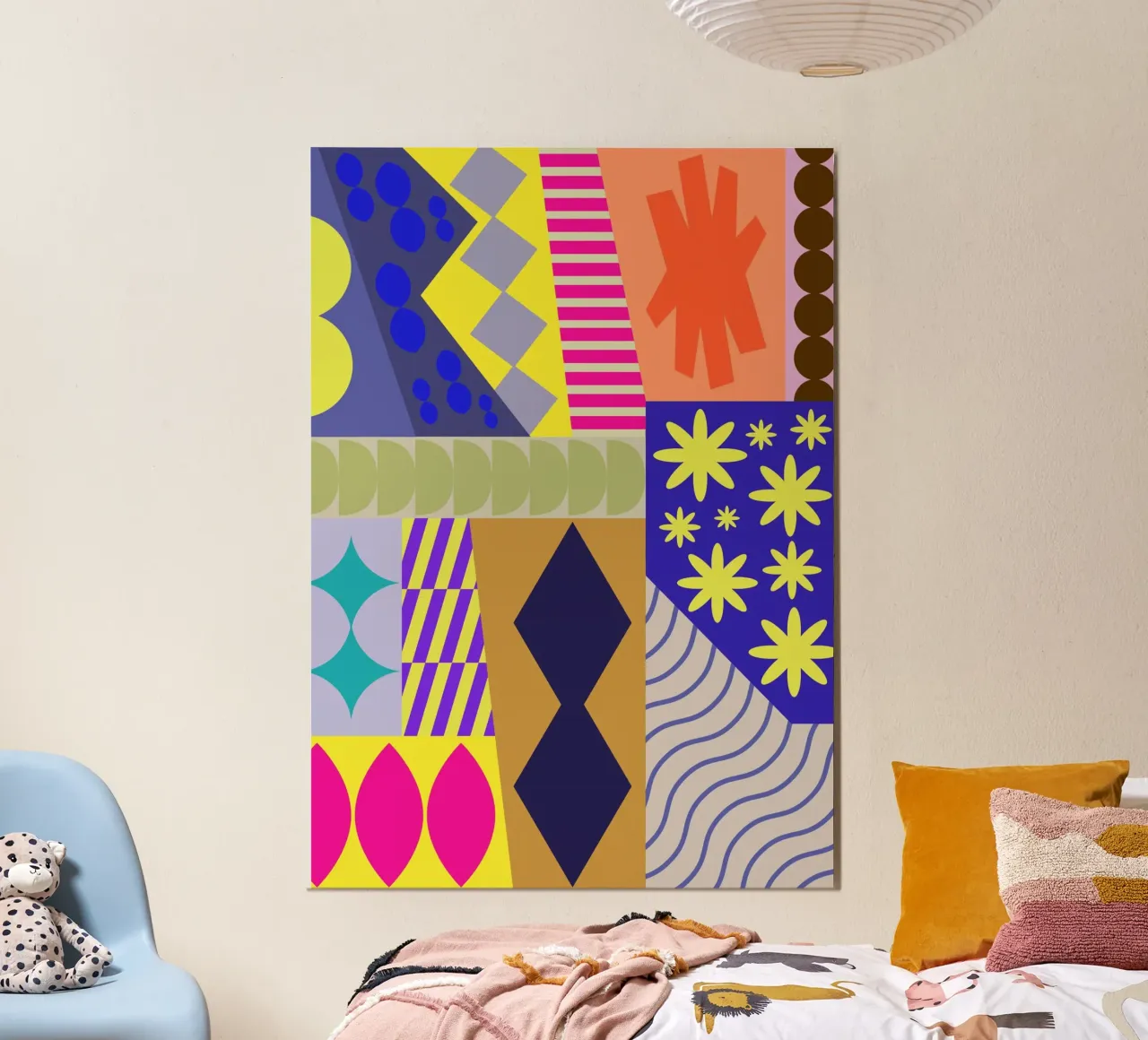 Soft Angles poster con telaio in alluminio da RS LAB STUDIO