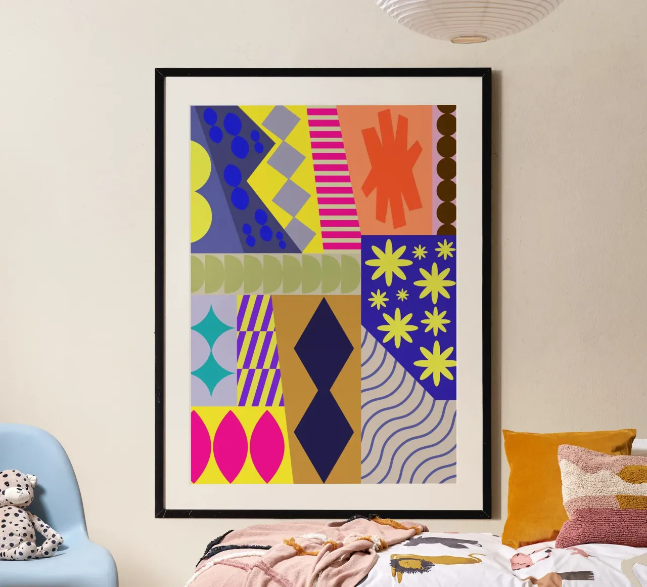 Soft Angles poster con telaio in alluminio da RS LAB STUDIO