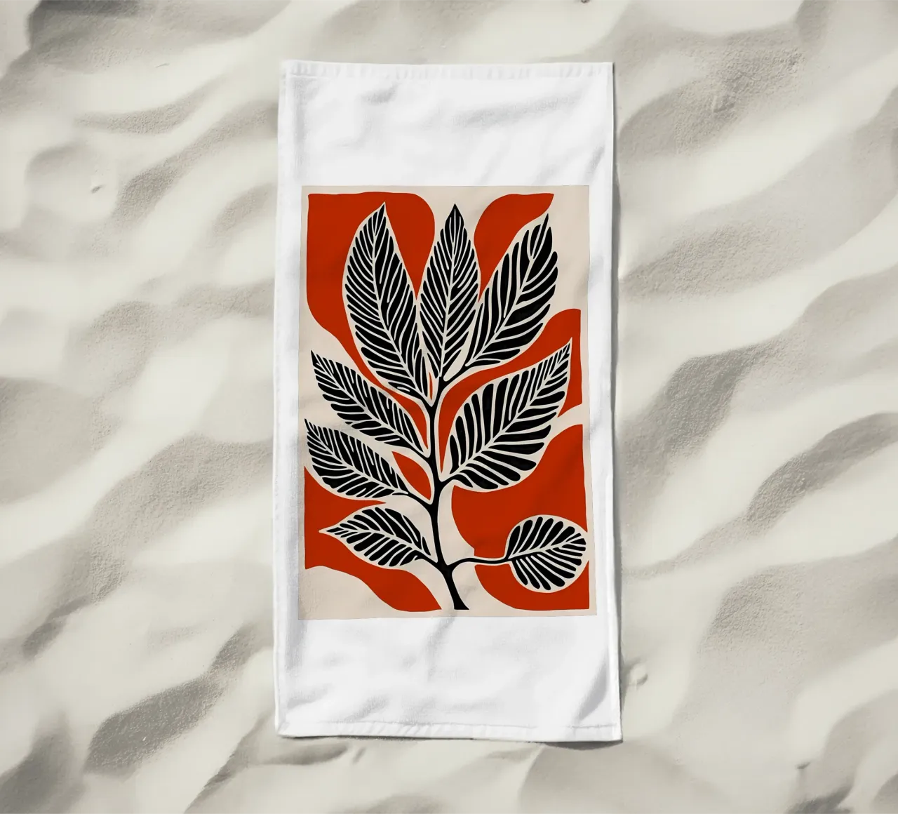 Nero e rosso telo mare da Jose