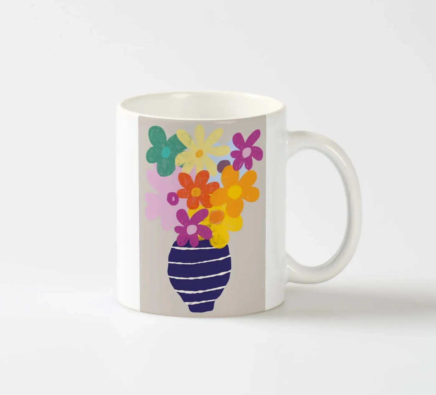 Petal Composition ceramic mug by RS LAB STUDIO