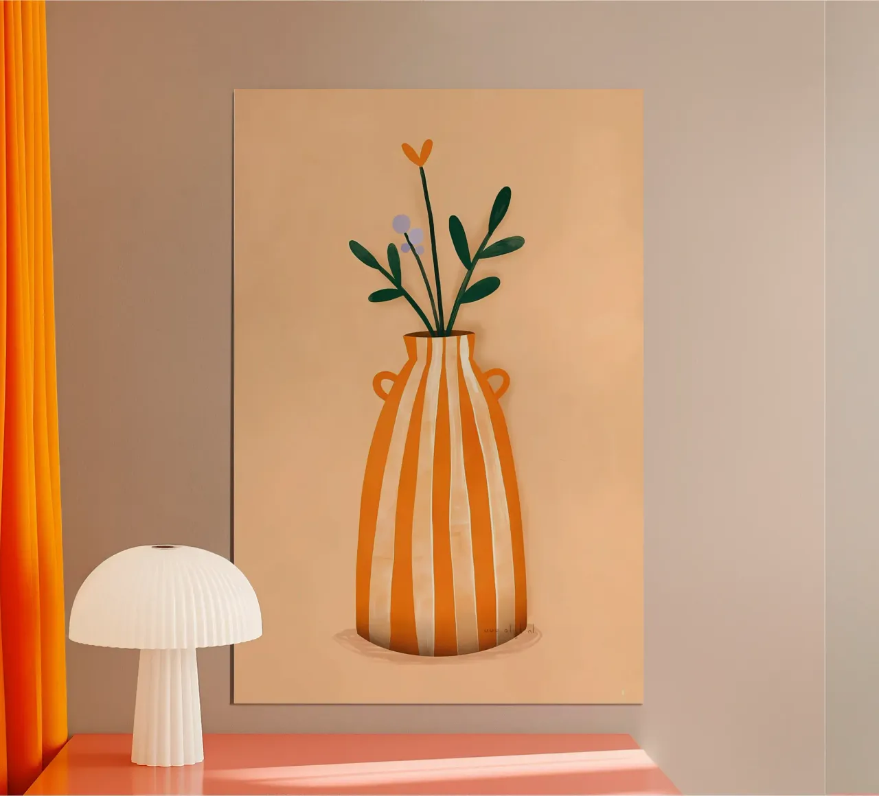 Bloem abstract poster van Jose