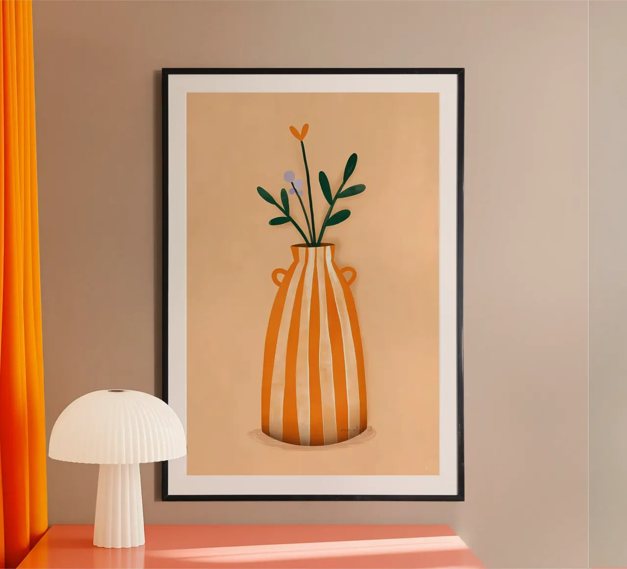 Bloem abstract poster van Jose