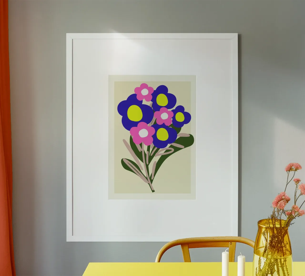 Echoes of Petals poster con telaio in plastica da RS LAB STUDIO
