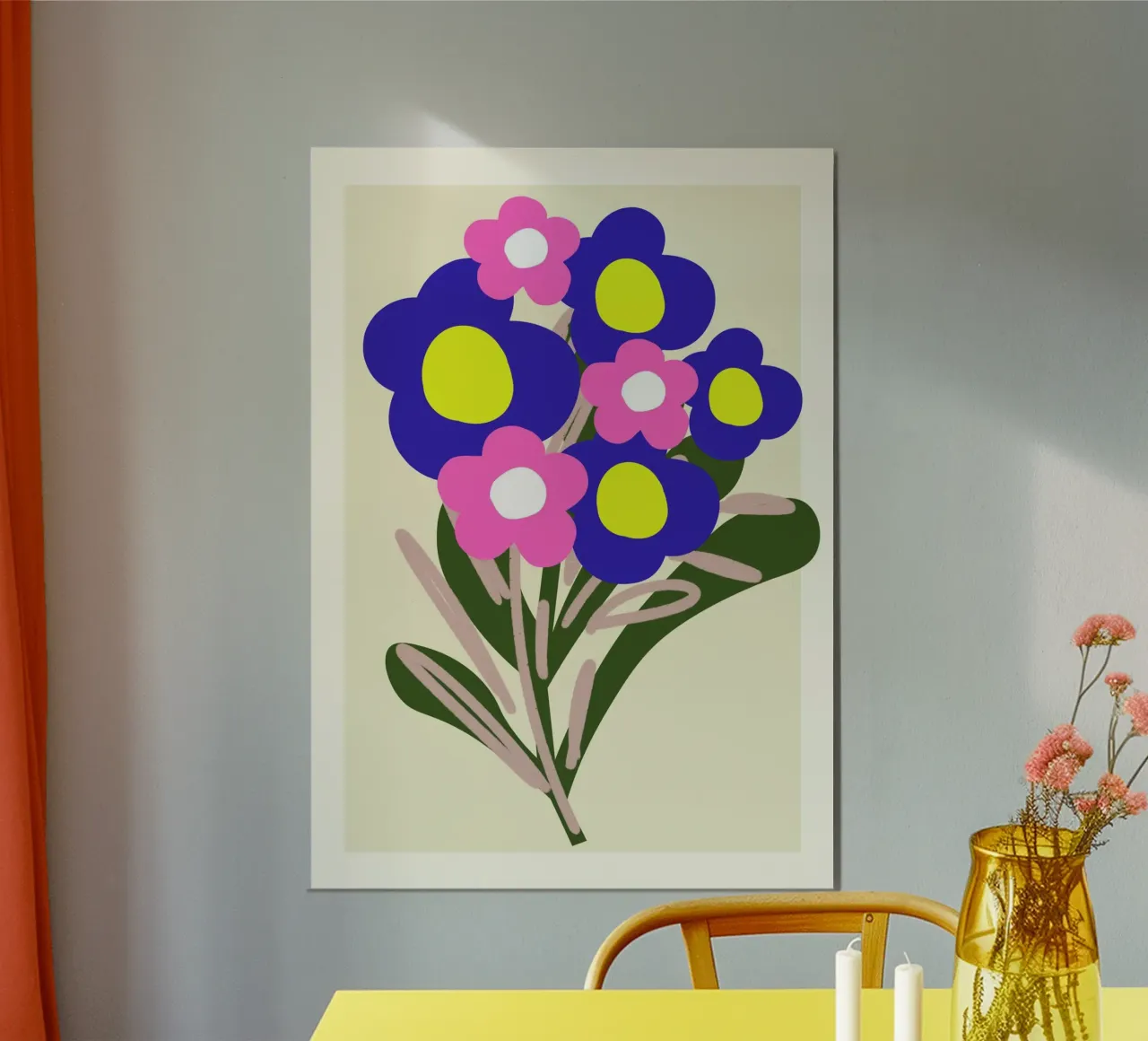Echoes of Petals poster con telaio in plastica da RS LAB STUDIO