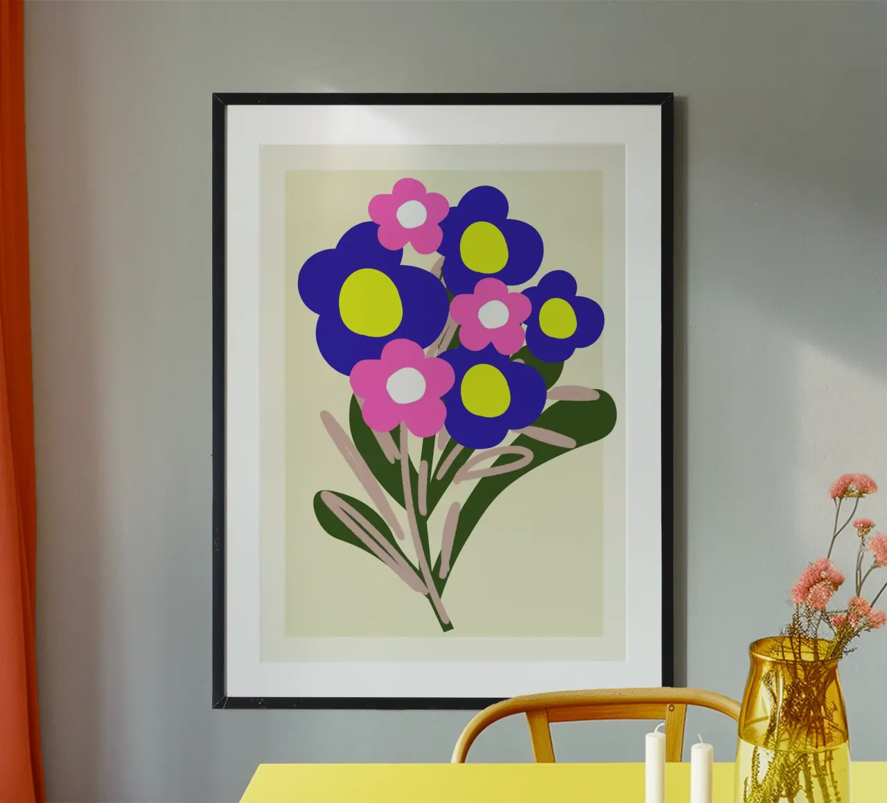 Echoes of Petals poster con telaio in plastica da RS LAB STUDIO