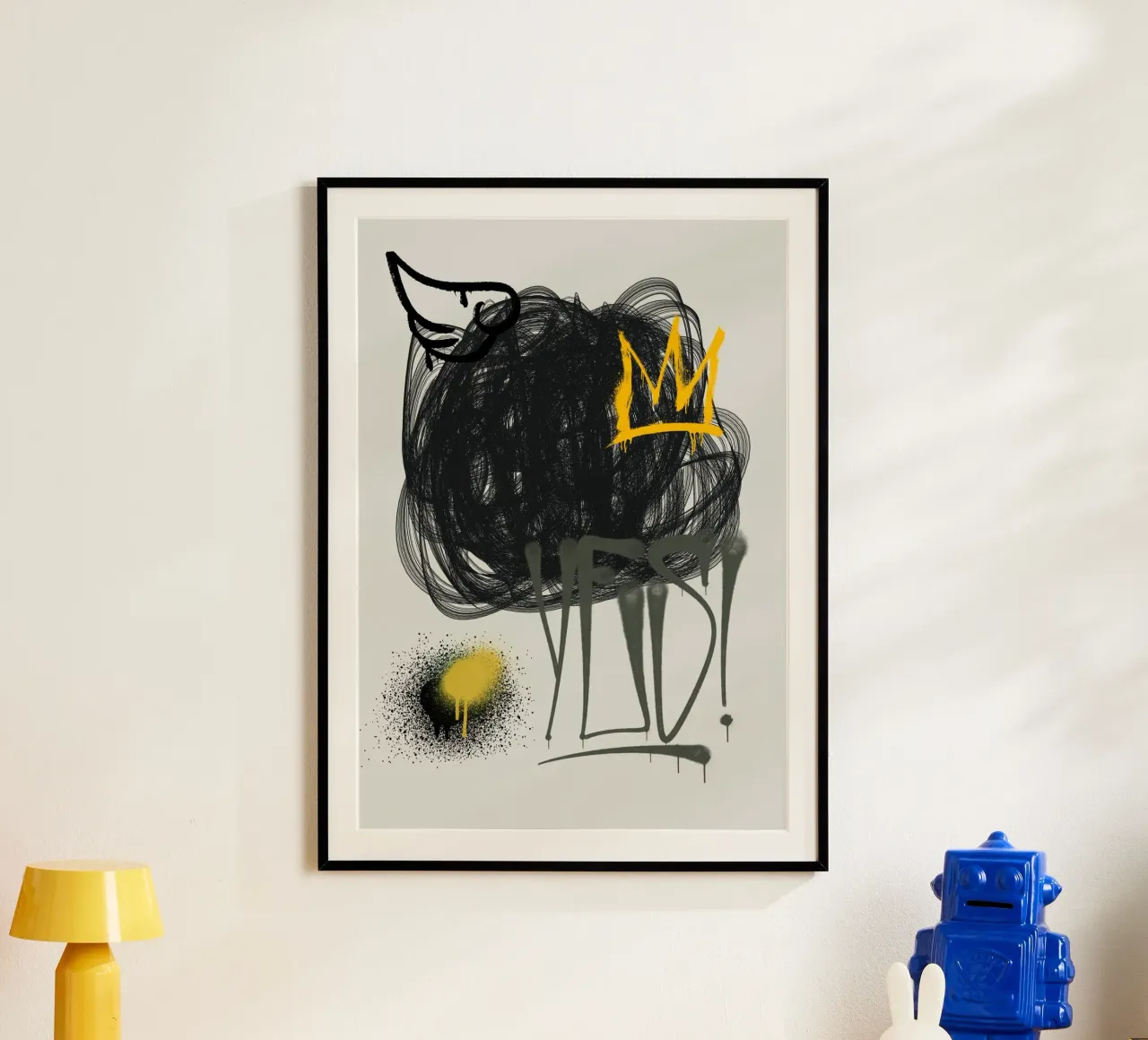 Spray Nation poster con telaio in legno da RS LAB STUDIO