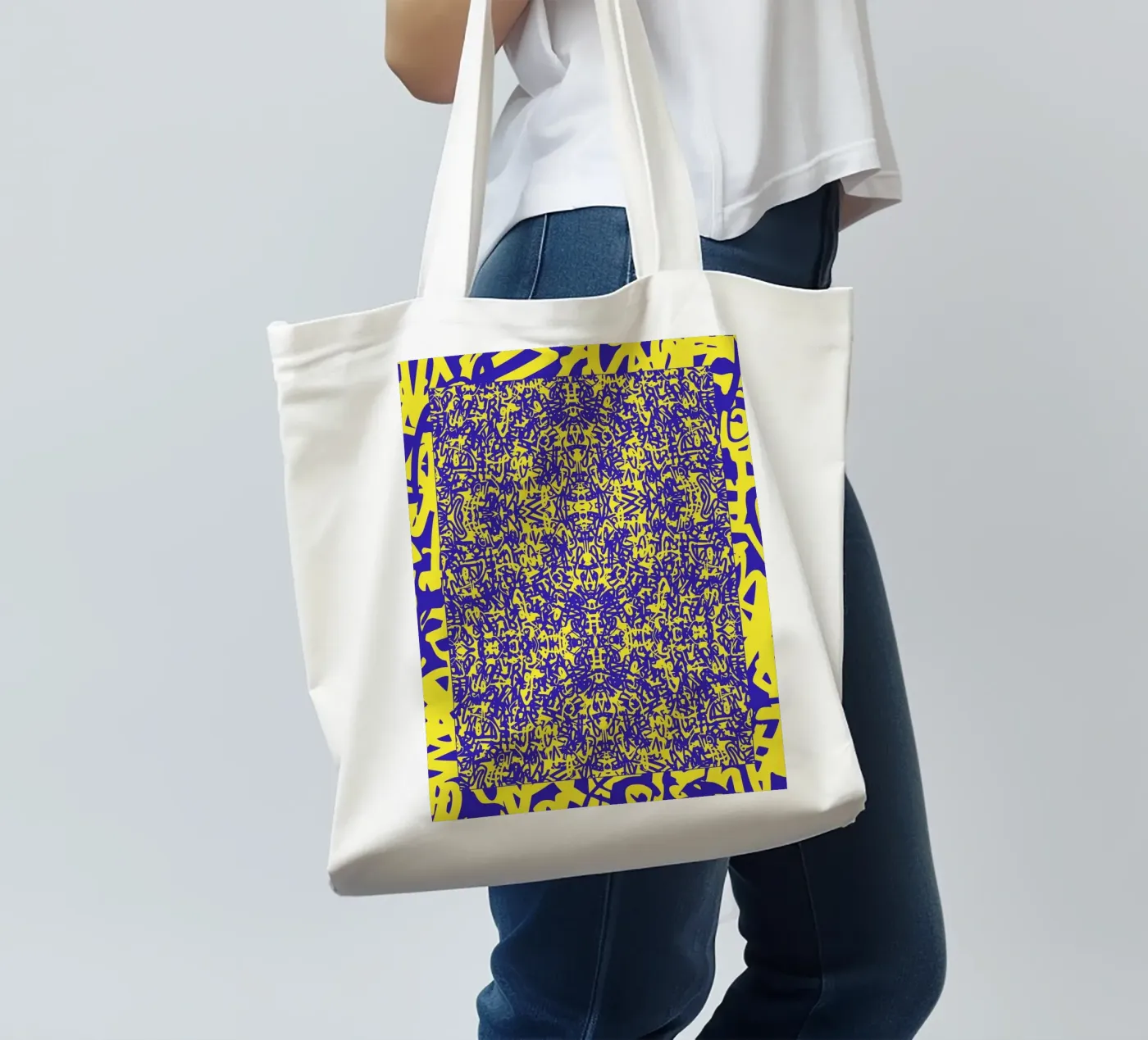 Echo Grid tote bag by RS LAB STUDIO
