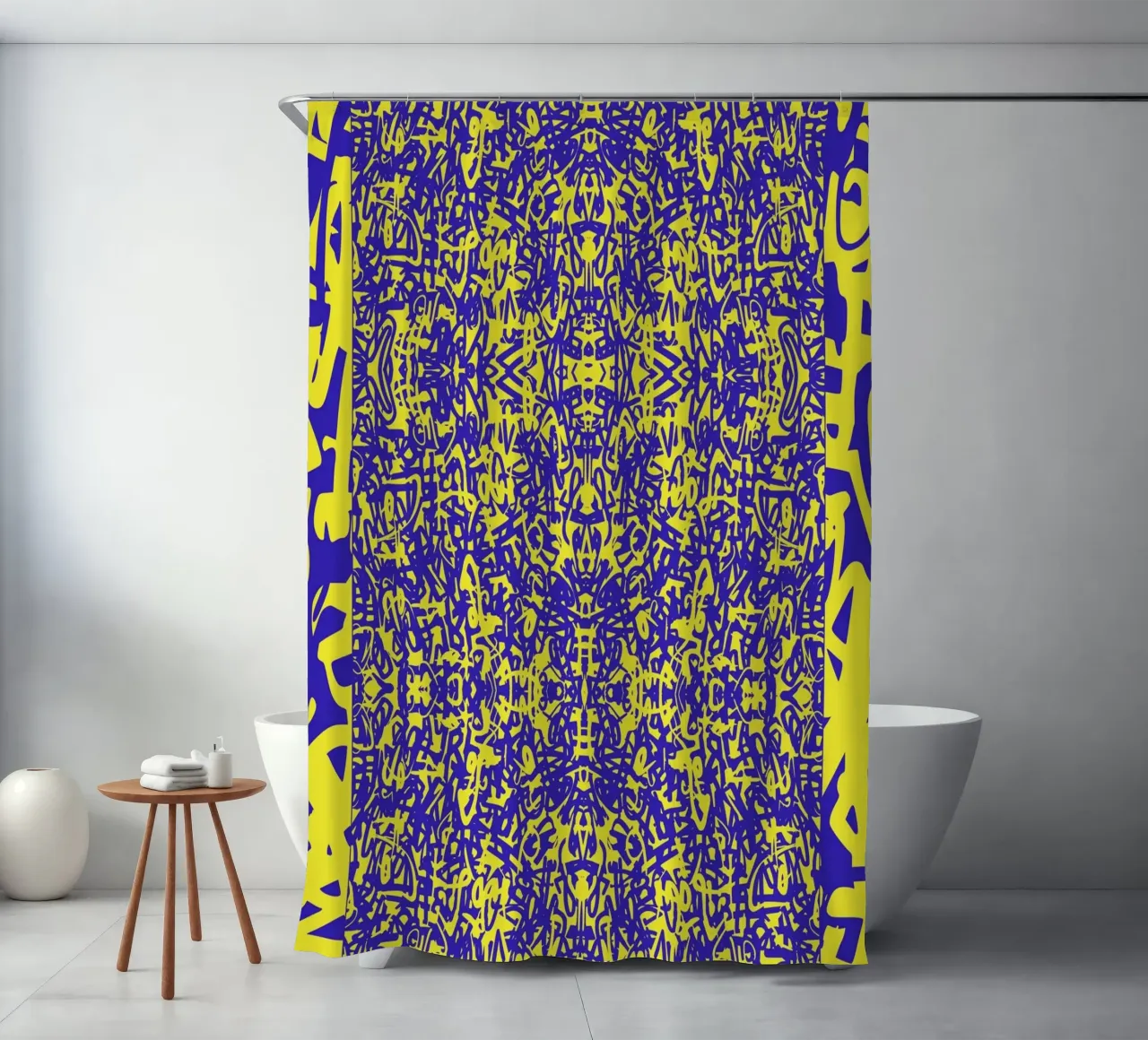 Echo Grid douchegordijn van RS LAB STUDIO