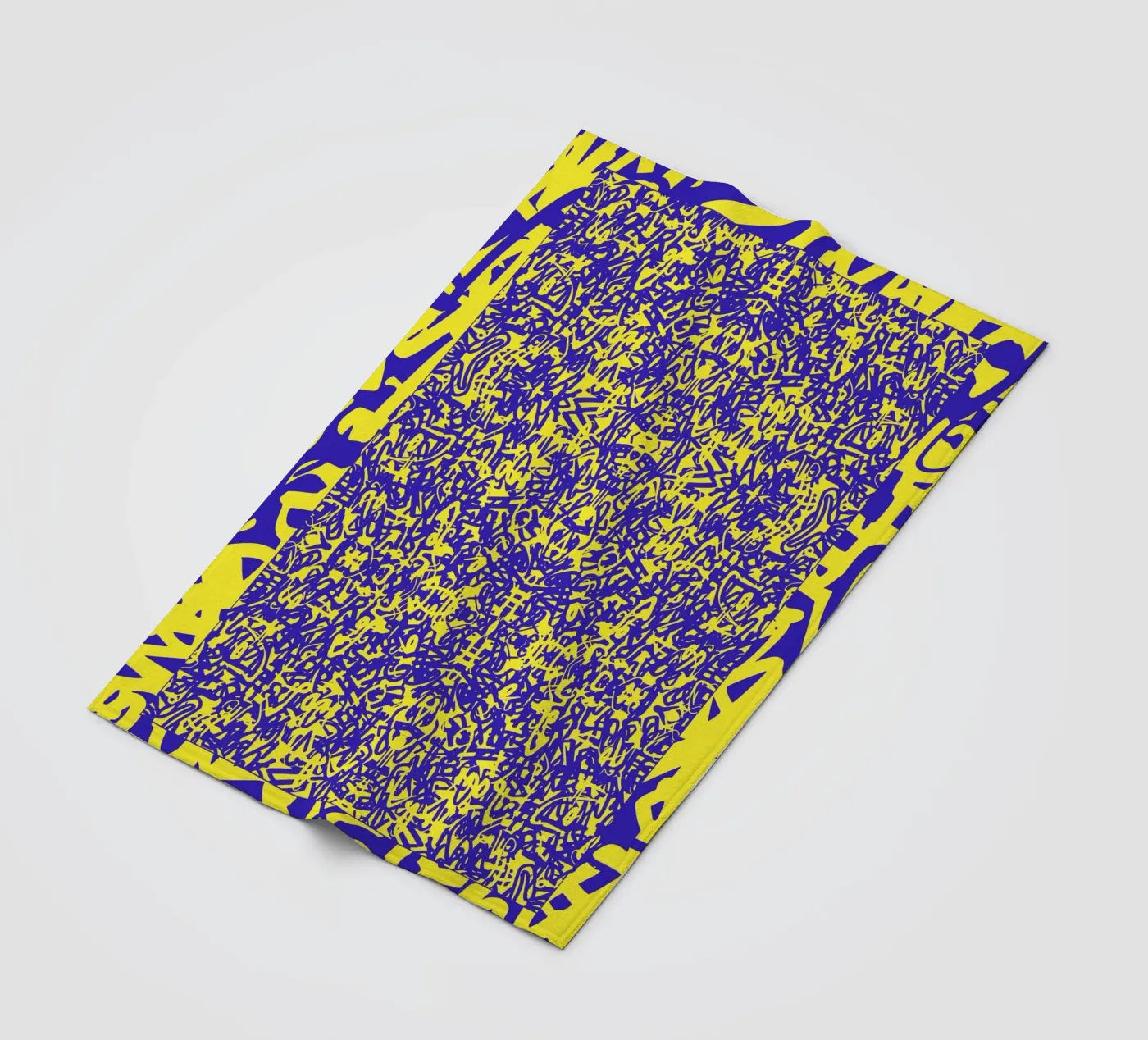 Echo Grid fleece blanket by RS LAB STUDIO