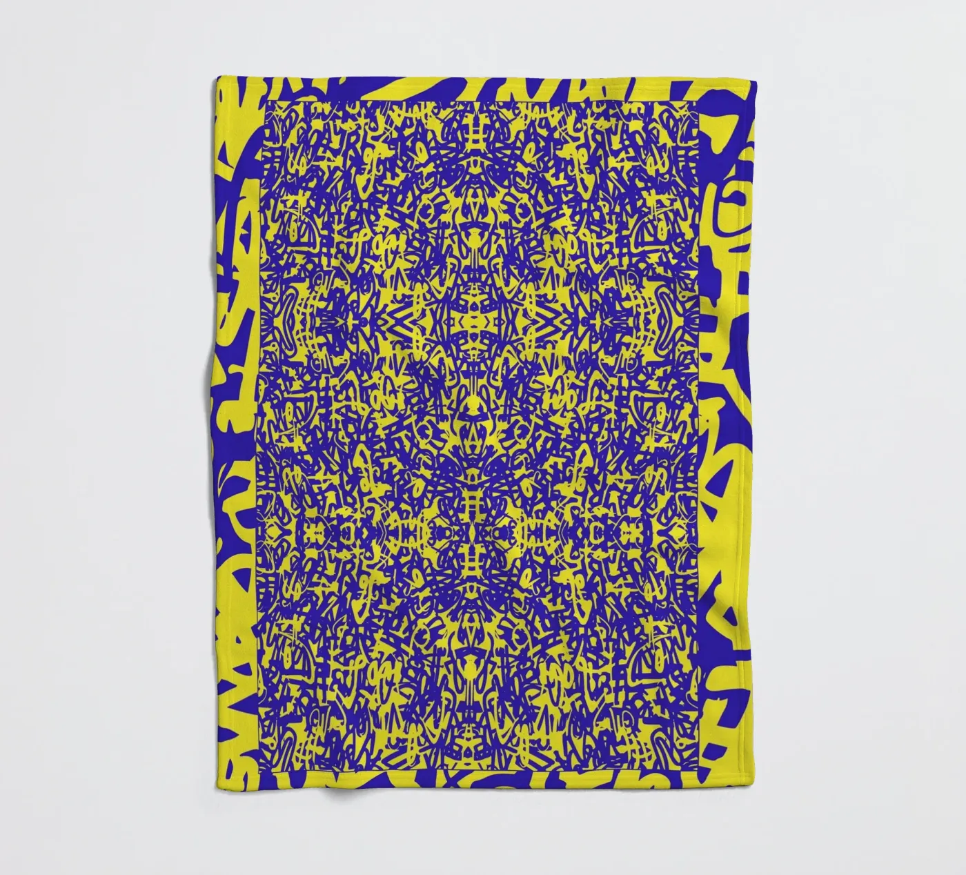 Echo Grid fleece blanket by RS LAB STUDIO