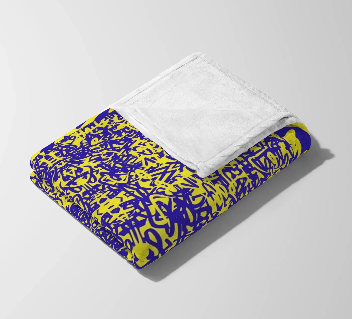 Echo Grid fleece blanket by RS LAB STUDIO