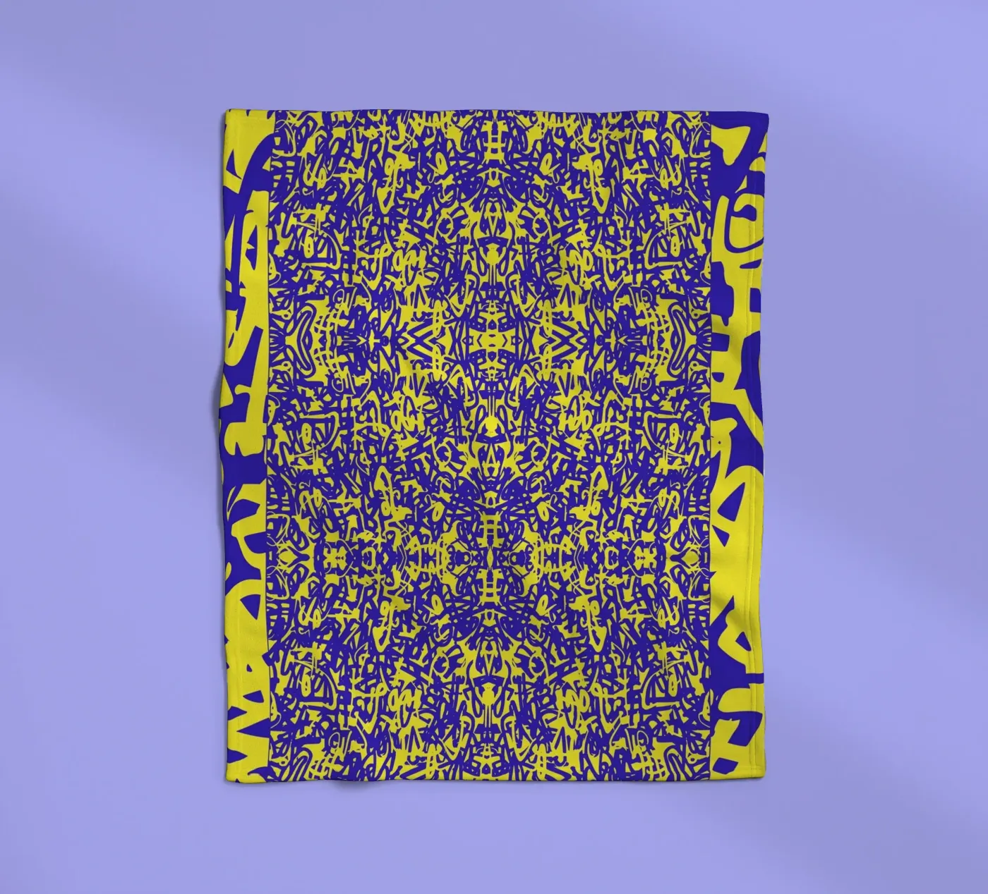 Echo Grid fleece blanket by RS LAB STUDIO