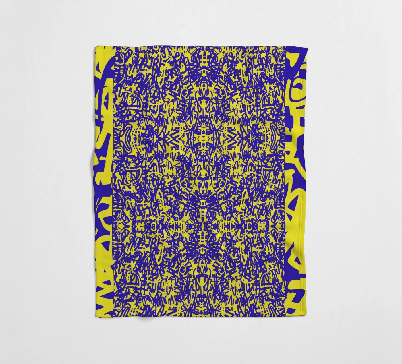 Echo Grid fleece blanket by RS LAB STUDIO