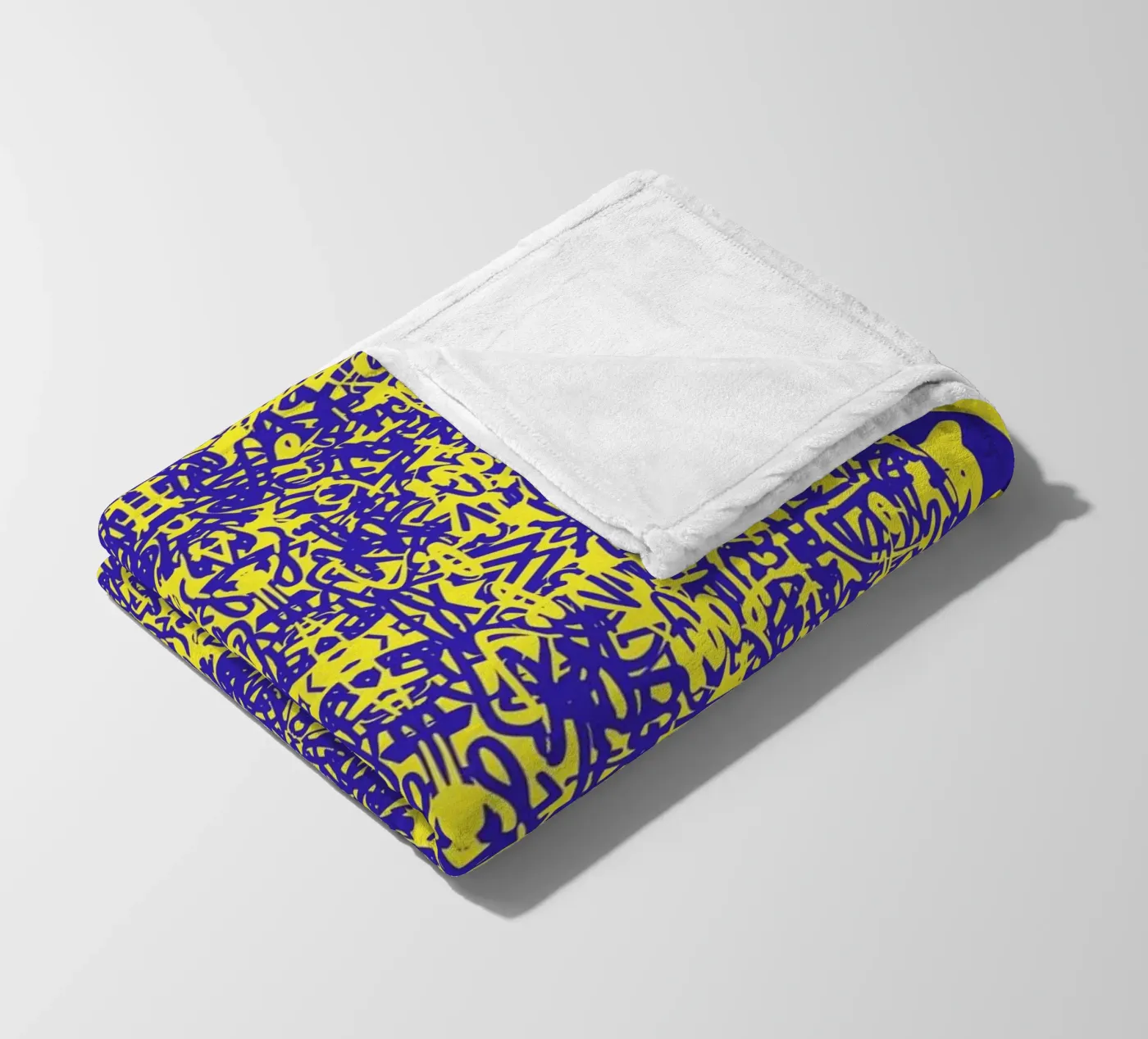 Echo Grid fleece blanket by RS LAB STUDIO