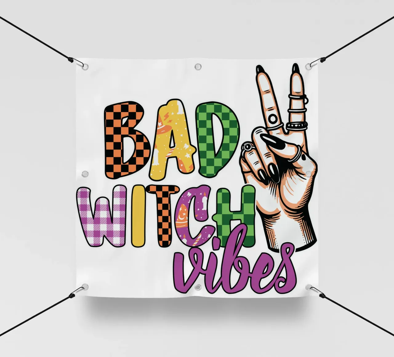 BAD WITCH VIBES telo in pvc da edsonramosart
