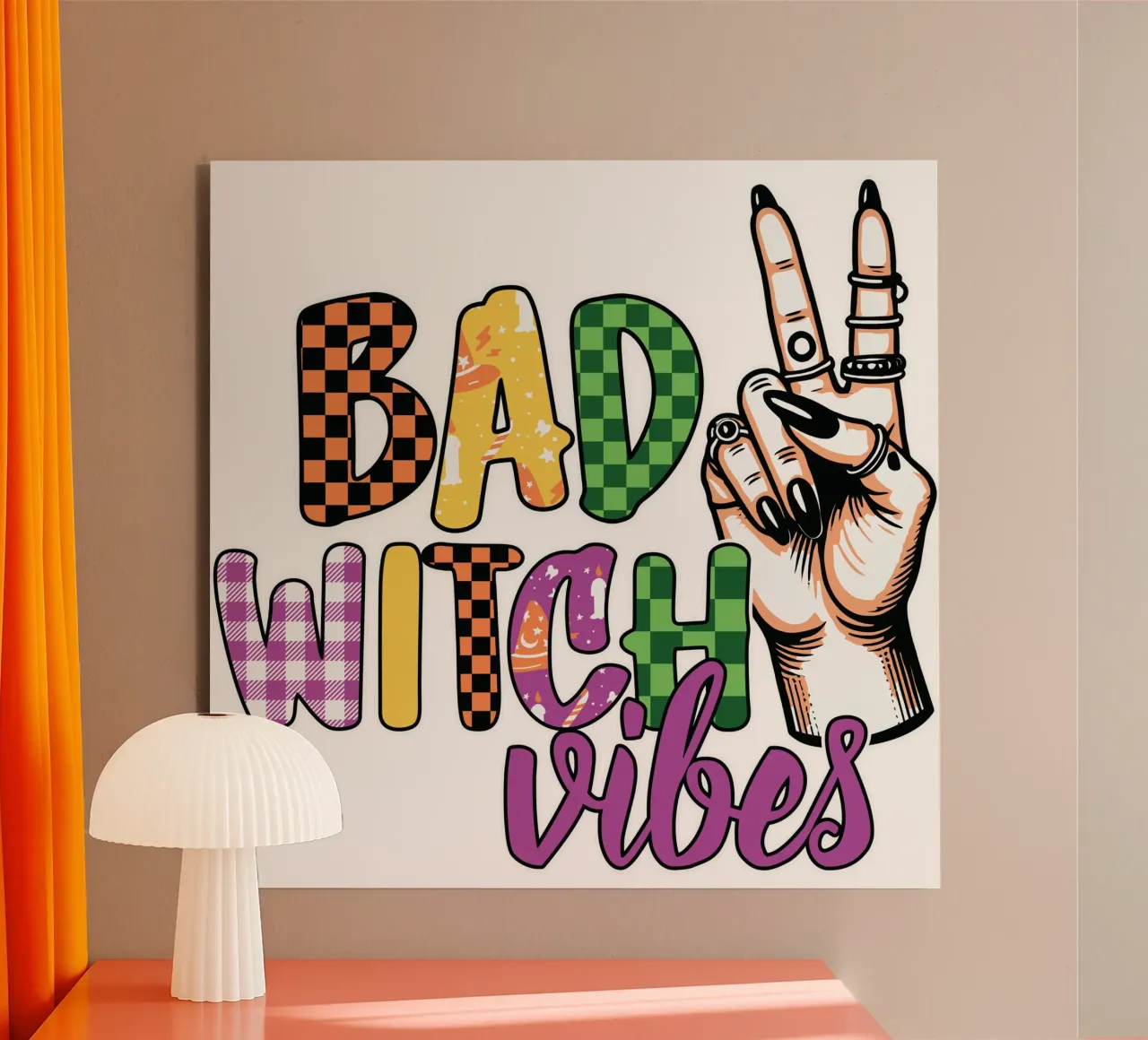 BAD WITCH VIBES alluminio dibond da edsonramosart