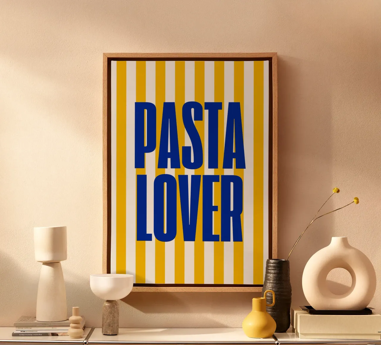 Pasta Lover tela con Cornice a cassetta da RS LAB STUDIO
