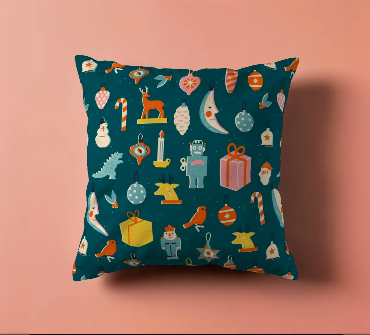 Christmas Pattern No 23 cuscino da treechild