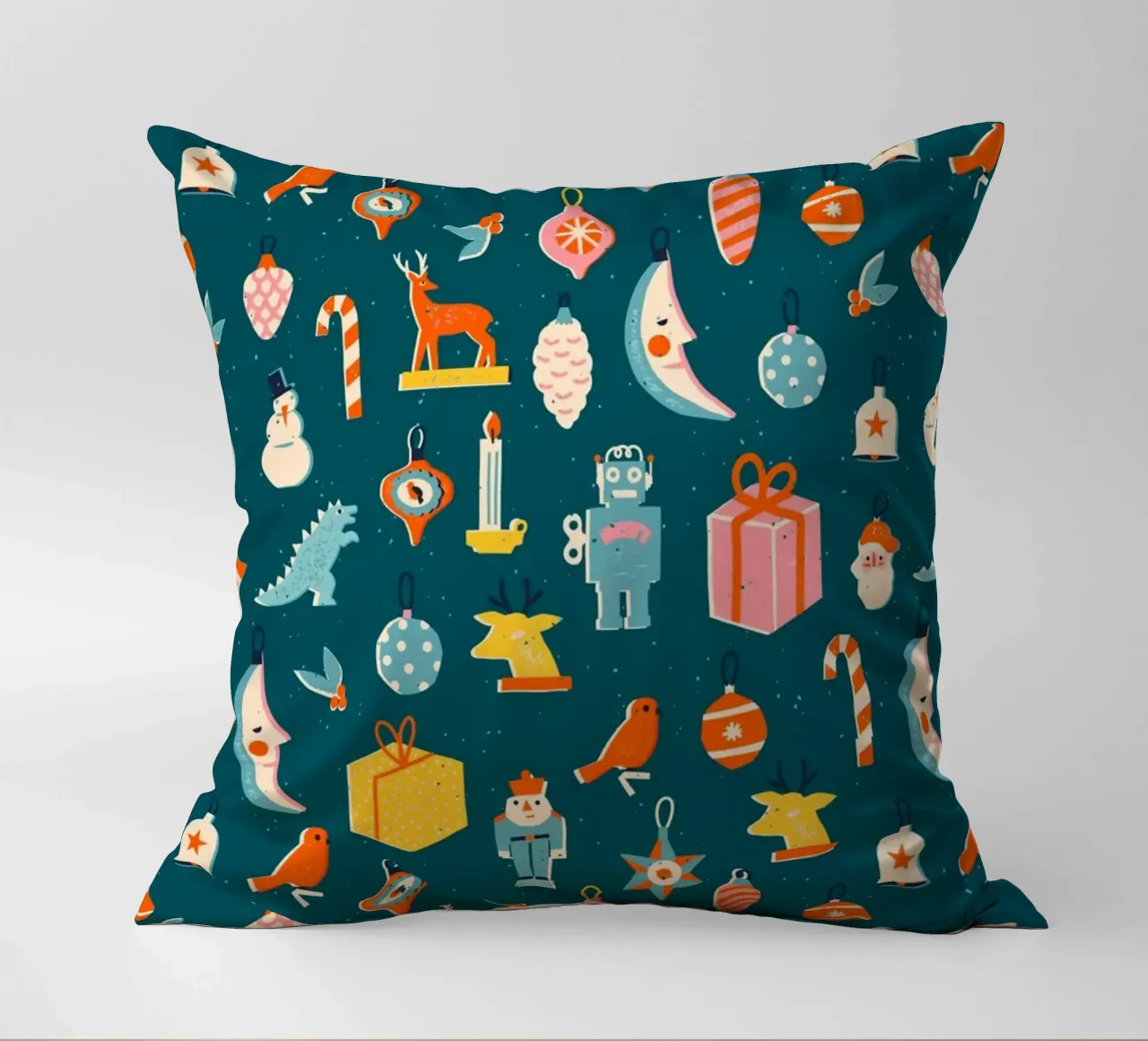 Christmas Pattern No 23 cuscino da treechild