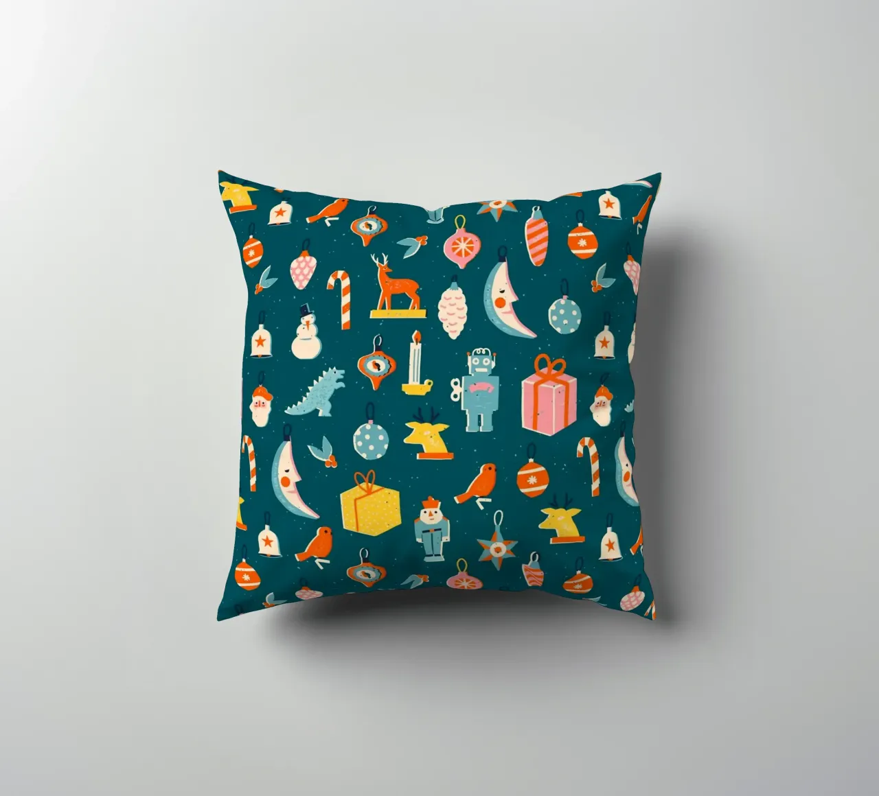 Christmas Pattern No 23 cuscino da treechild