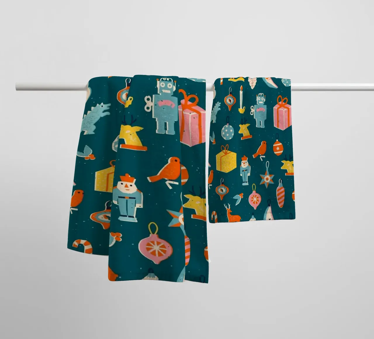 Christmas Pattern No 23 asciugamano da bagno da treechild