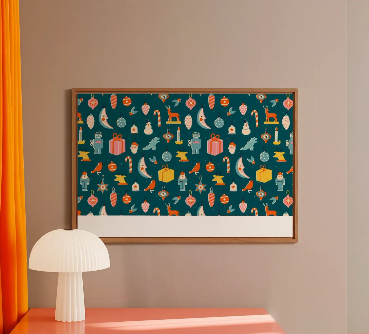 Christmas Pattern No 23 alluminio dibond da treechild