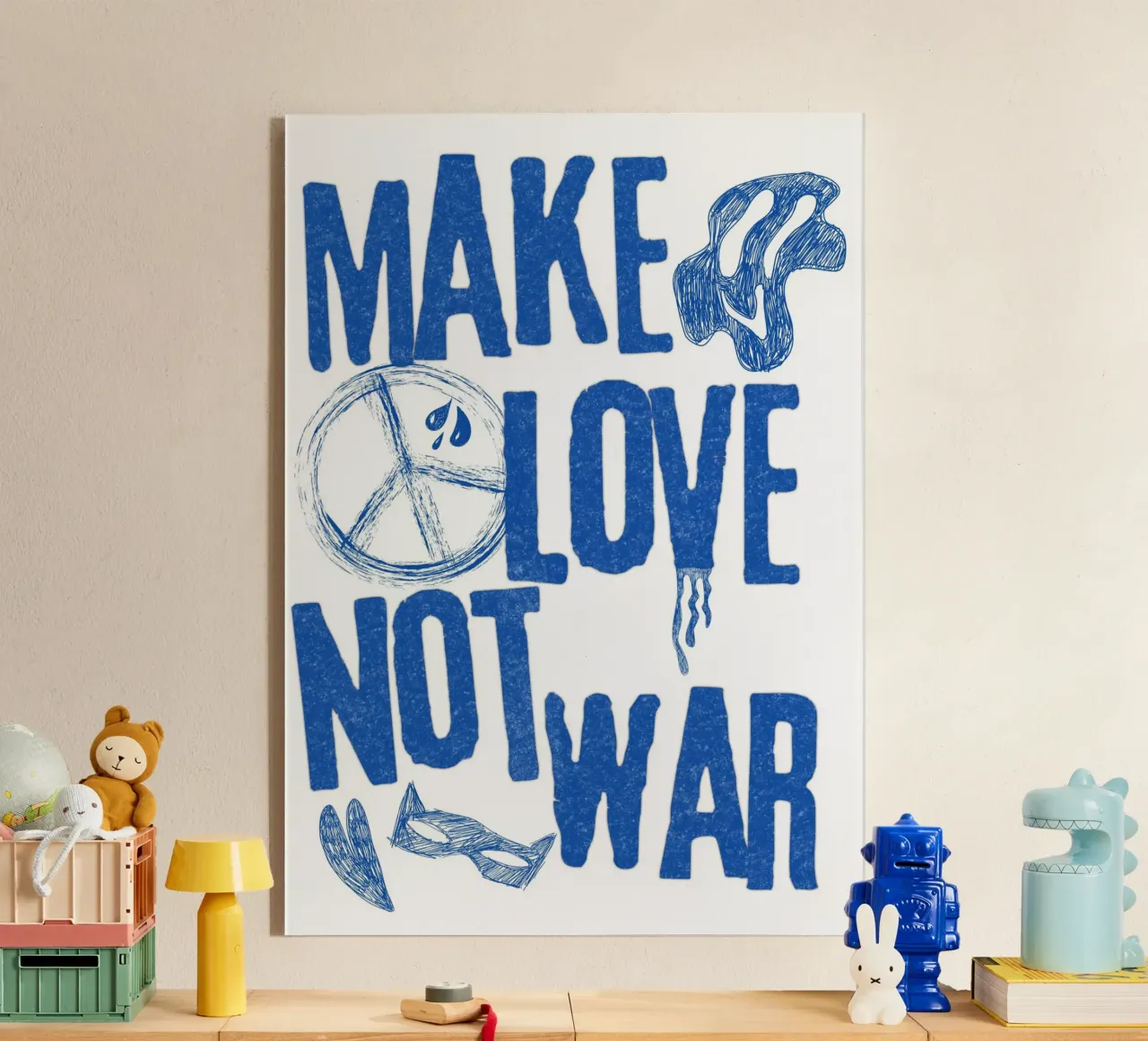 Make love not war plexiglass da RS LAB STUDIO