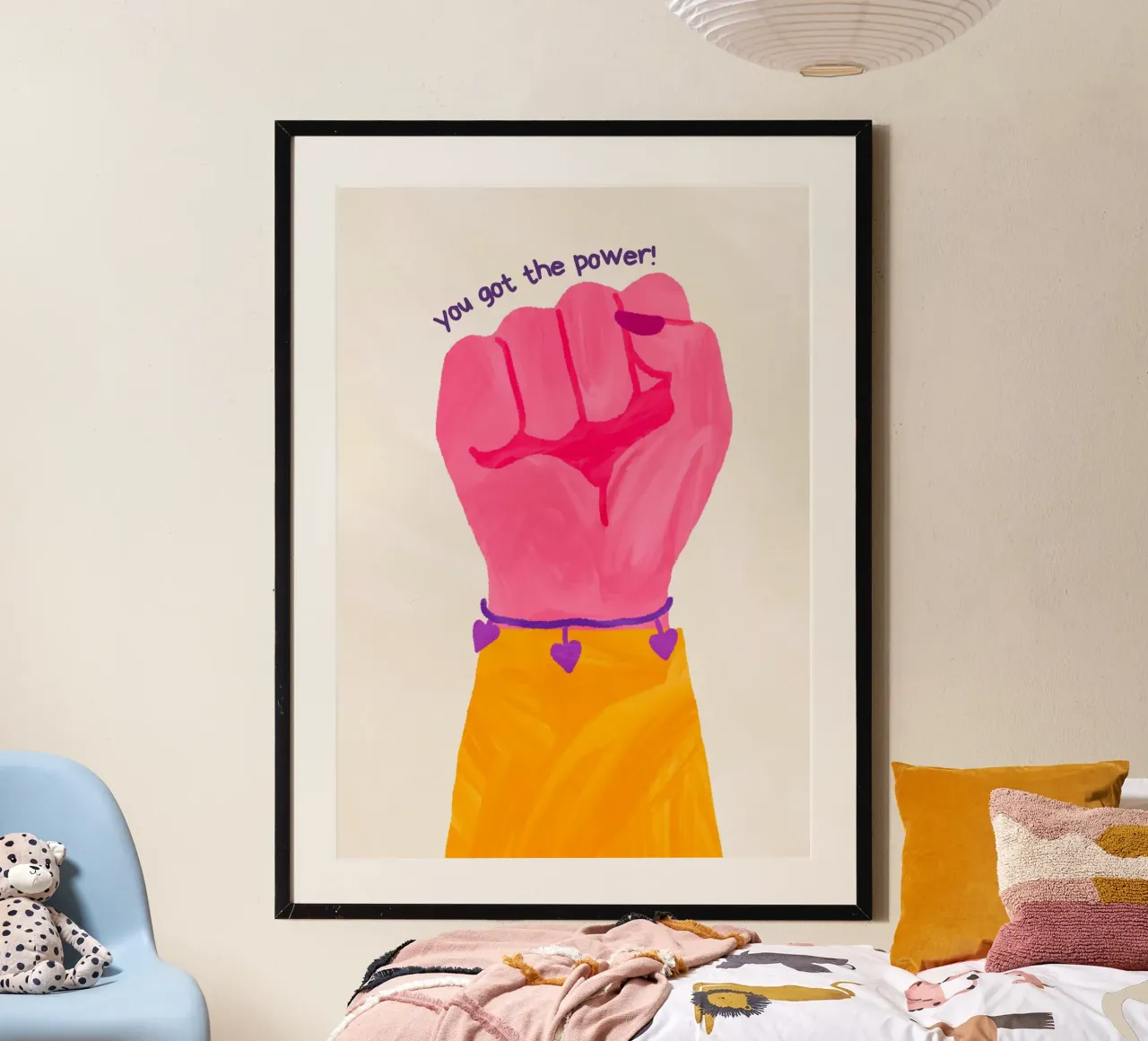 You got the power poster con telaio in alluminio da RS LAB STUDIO