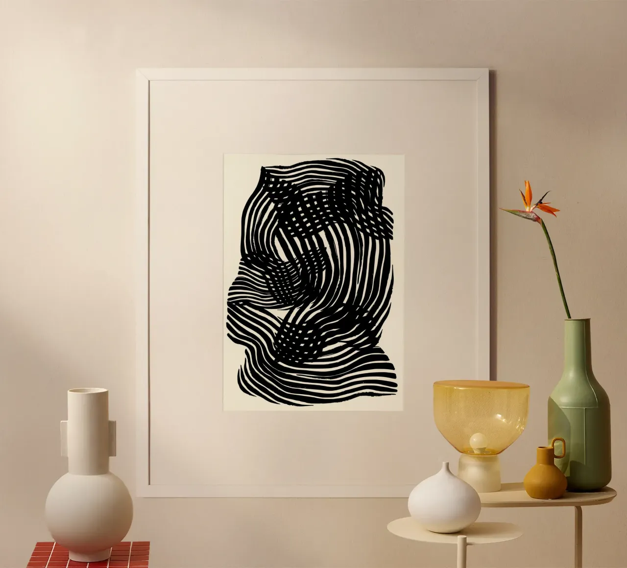 Equilibrium poster con telaio in plastica da RS LAB STUDIO