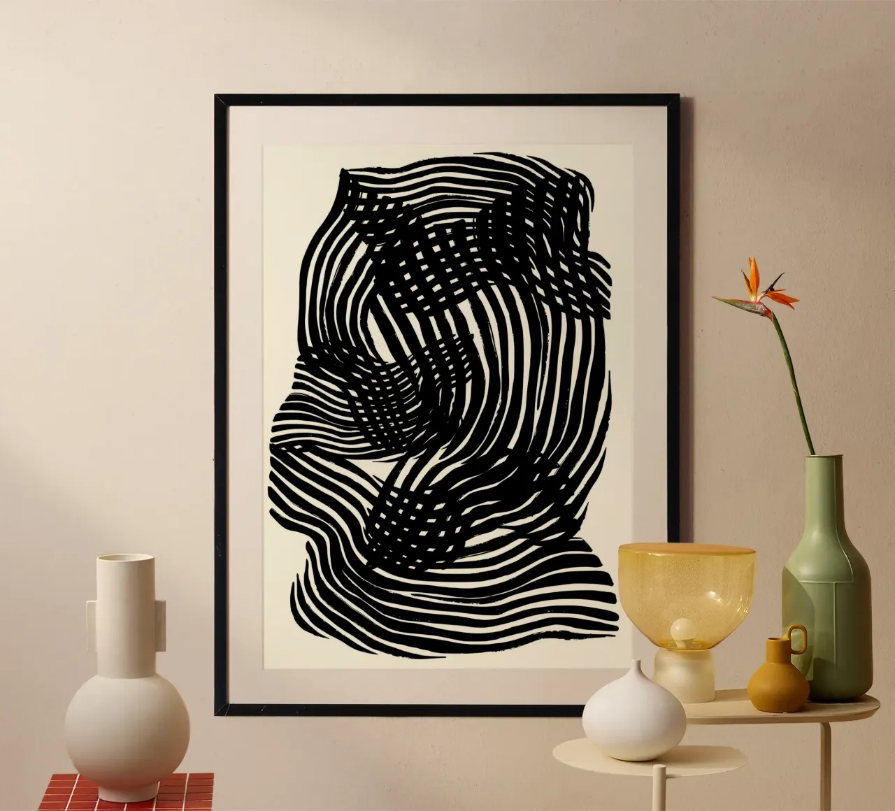 Equilibrium poster con telaio in plastica da RS LAB STUDIO