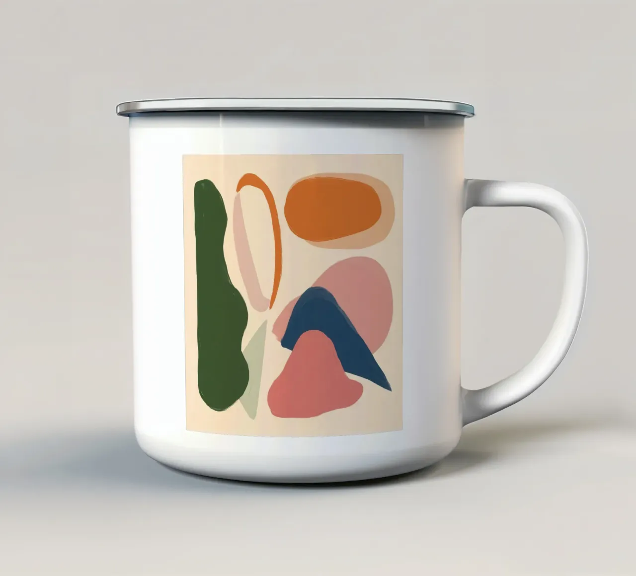 Dialogo sulle forme della terra tazza in smalto da Selene Shade